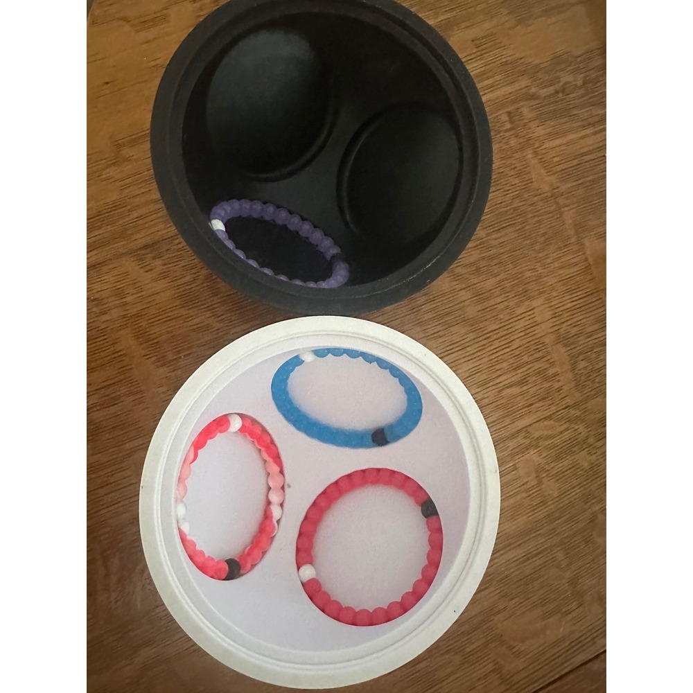 Lokai Silicone Bead Bracelet Set of 4 with Stay Humble Balance Storage Case